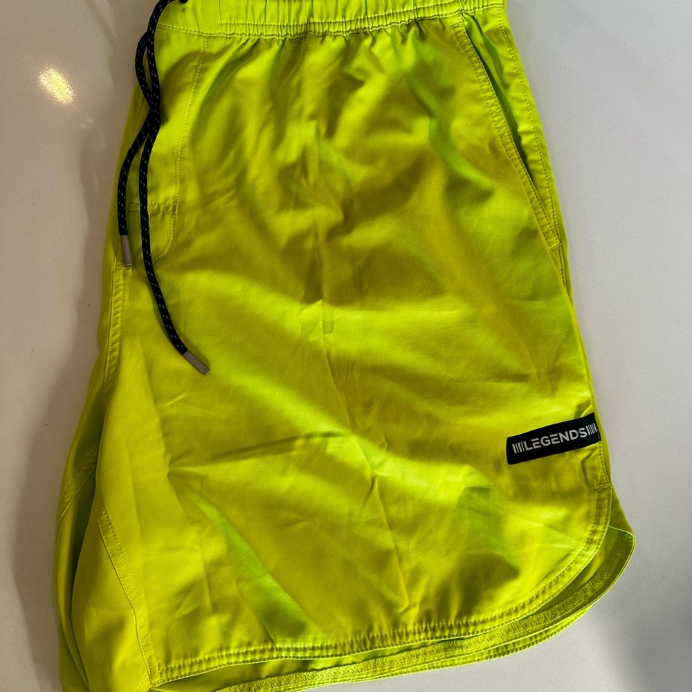 Legends brand Men's Neon yellow Athletic Shorts